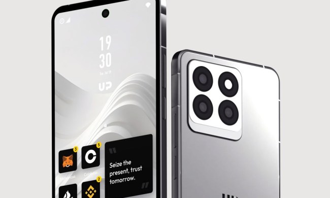 A render of the Up Mobile smartphone.